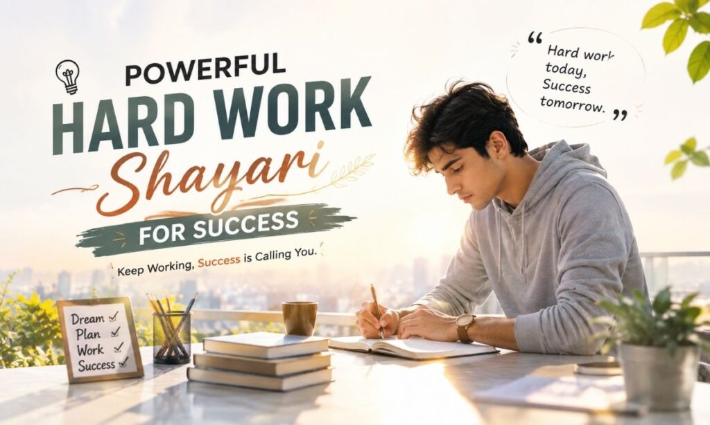 Powerful hard work shayari for success in urdu