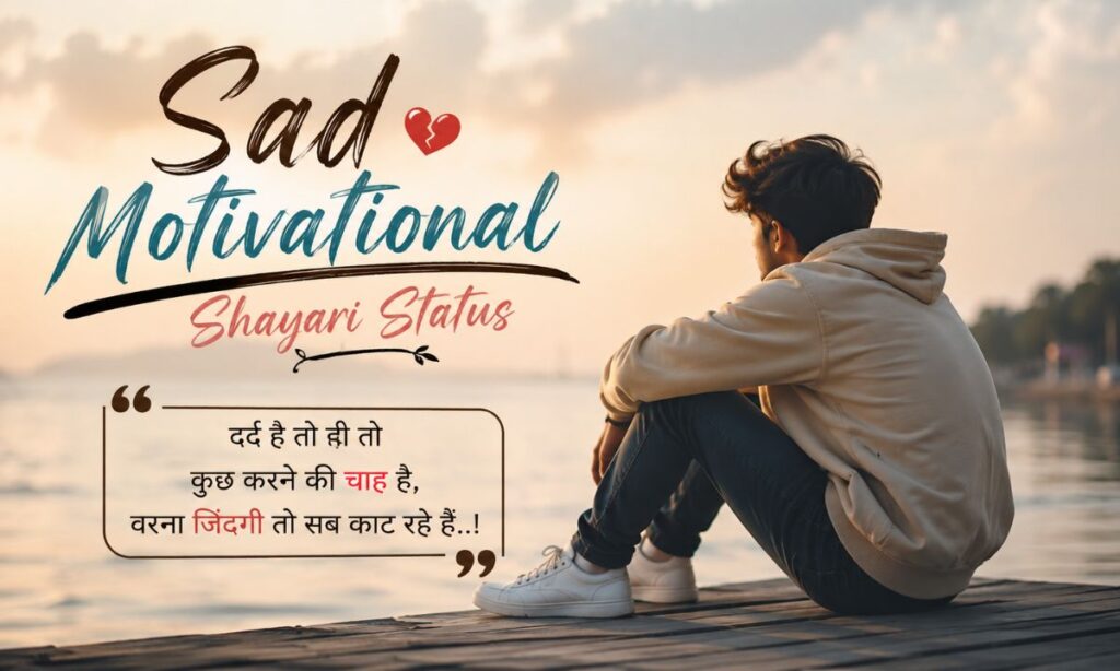 Sad Motivational Shayari Status
