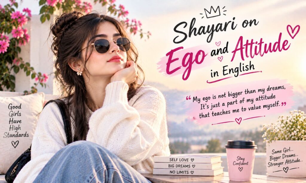 Shayari on Ego and Attitude in English