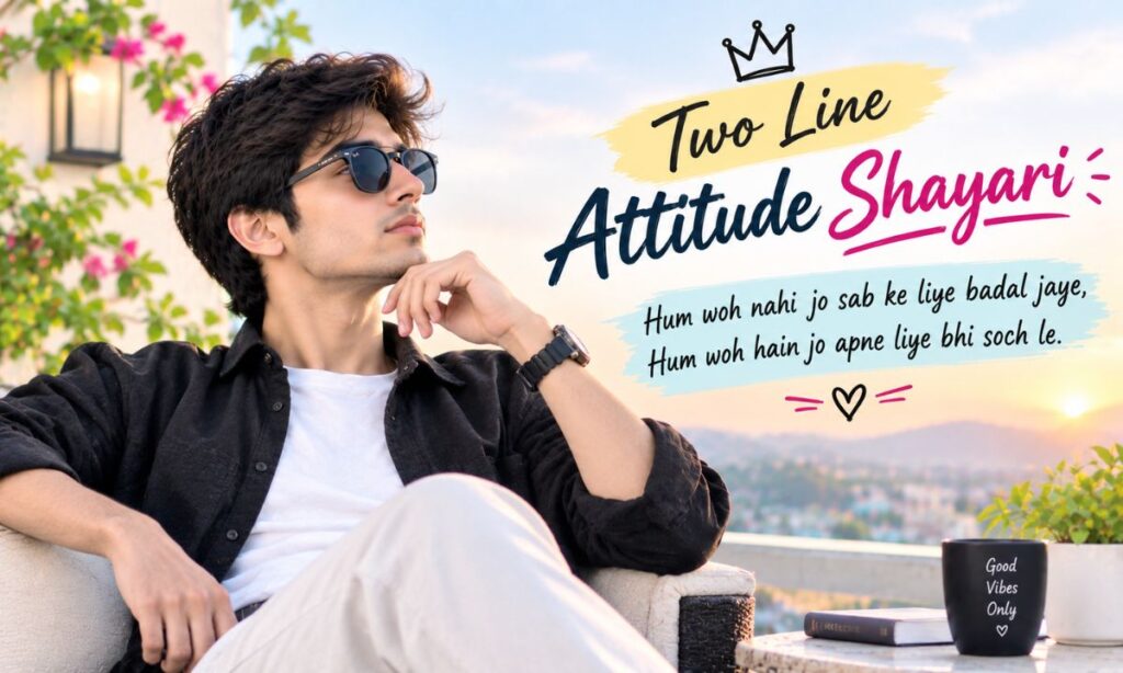 Two Line Attitude Shayari