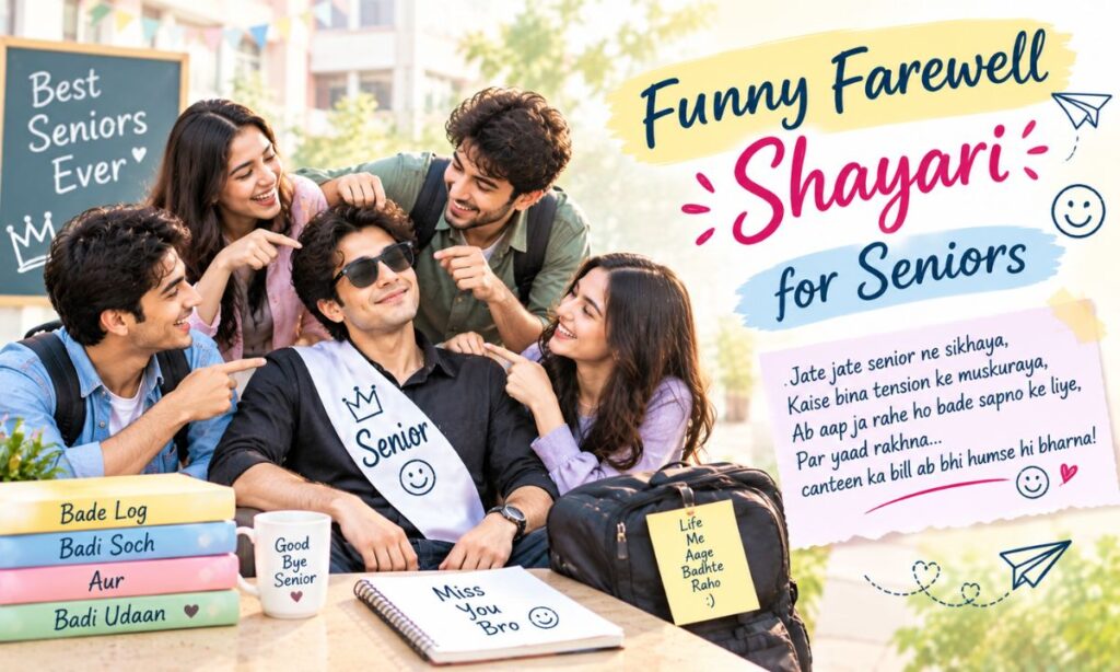 funny farewell shayari for seniors in hindi