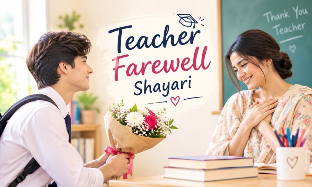 teacher farewell shayari