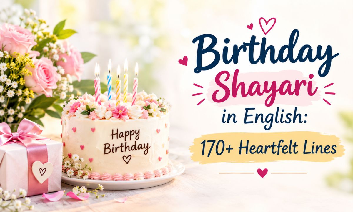 Birthday Shayari in English: 170+ Heartfelt Lines