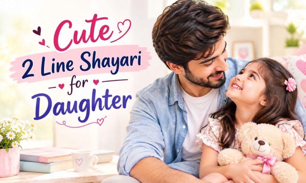 Cute 2 Line Shayari for Daughter in English