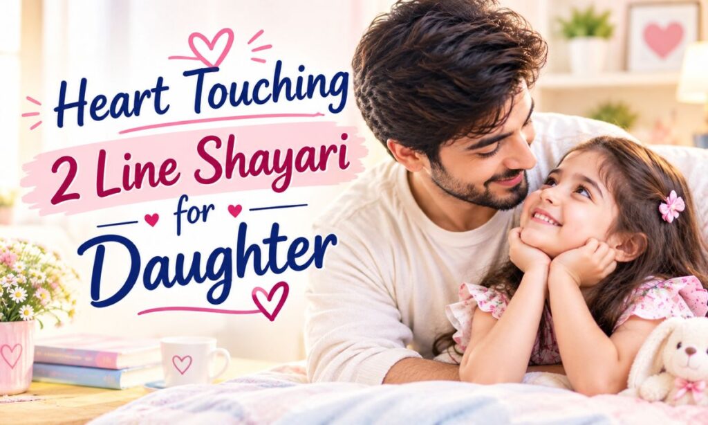 Heart Touching 2 Line Shayari for Daughter in English
