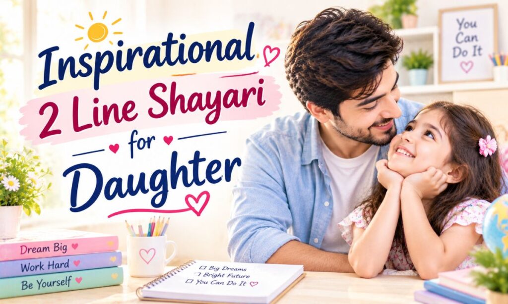 Inspirational 2 Line Shayari for Daughter in English